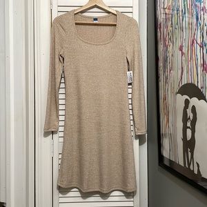 Old Navy Ribbed Knit Long Sleeve Dress